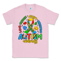 Bubblegum Pink love support accept understand autism awareness Classic Tee - Artiststas