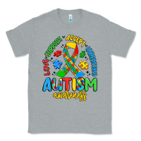 Heather Grey love support accept understand autism awareness Classic Tee - Artiststas