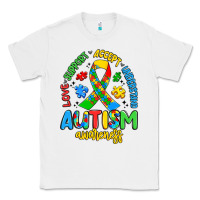 White love support accept understand autism awareness Classic Tee - Artiststas