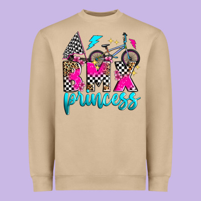 Bmx Princess Heavyweight Sweatshirt Designed By Zillion Design Studio