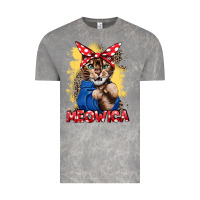 Cloud Rock Meowica 4th of july Vintage Tee - CowGirlArtShop