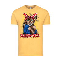 Vintage Mustard Meowica 4th of july Vintage Tee - CowGirlArtShop