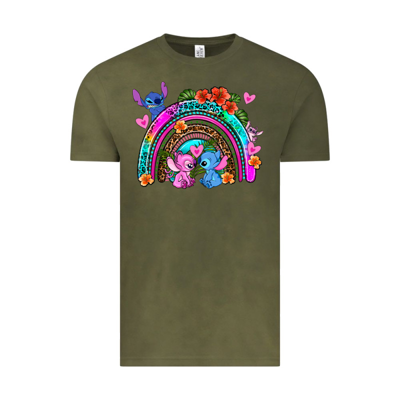 Stitch And Lilo Rainbow Vintage Tee by AdoDesignShop | Teevron