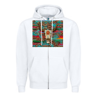 White western serape leopard bull skull turquoise tumbler Zipper Hoodie - Artiststas