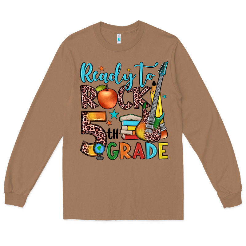 Ready To Rock 5th Grade Long Sleeve Tee by JahusDesignShop | Teevron