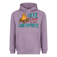 Lavender life is better by the campfire Heavyweight Hoodie - MaliasSmallBusiness