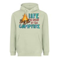 Matcha life is better by the campfire Heavyweight Hoodie - MaliasSmallBusiness