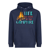 Navy life is better by the campfire Heavyweight Hoodie - MaliasSmallBusiness
