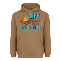 Toasted Coconut life is better by the campfire Heavyweight Hoodie - MaliasSmallBusiness