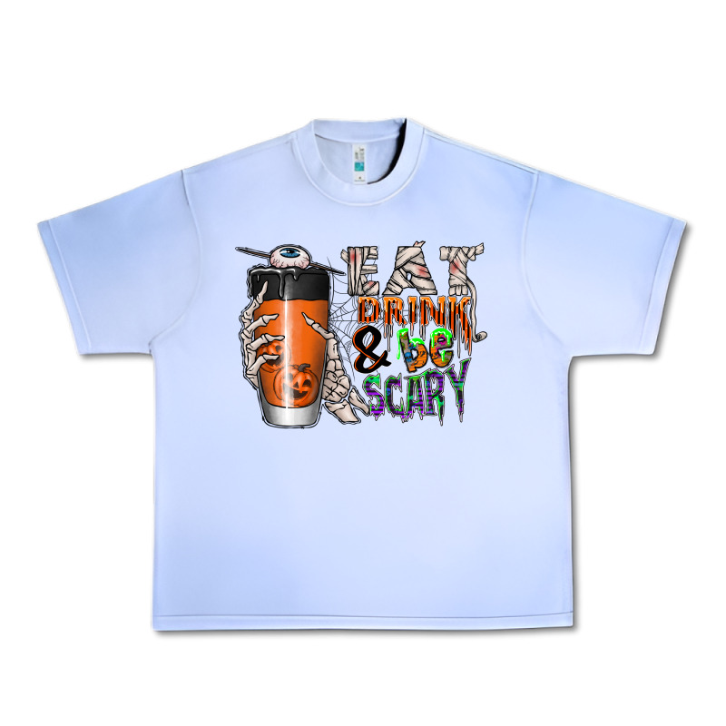 Eat Drink Be Scary Urban Heavy Tee by CowhideDigitalArt | Teevron