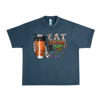Midnight Navy Eat drink be scary Urban Heavy Tee - CowhideDigitalArt