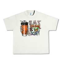 Pistachio Eat drink be scary Urban Heavy Tee - CowhideDigitalArt
