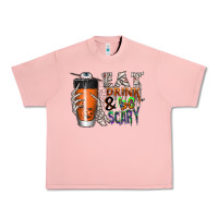 Salmon Eat drink be scary Urban Heavy Tee - CowhideDigitalArt