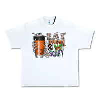 White Eat drink be scary Urban Heavy Tee - CowhideDigitalArt