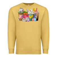 Antique Gold Easter coffee cups Premium Sweatshirt - NancyCooperArtShop