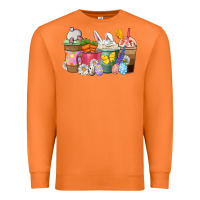 Carrot Easter coffee cups Premium Sweatshirt - NancyCooperArtShop