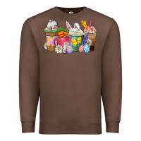 Chestnut Easter coffee cups Premium Sweatshirt - NancyCooperArtShop