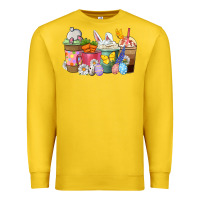 Lemon Easter coffee cups Premium Sweatshirt - NancyCooperArtShop