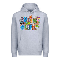 Heather Grey cruise life Premium Hoodie - LillyAllenDesigns