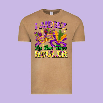 Laissez Les Bon Temps Rouler Vintage Tee Designed By Fadigitalartstudio