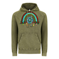 Vintage Olive gemstone christmas rainbow Vintage Hoodie - RanaPortraitStore