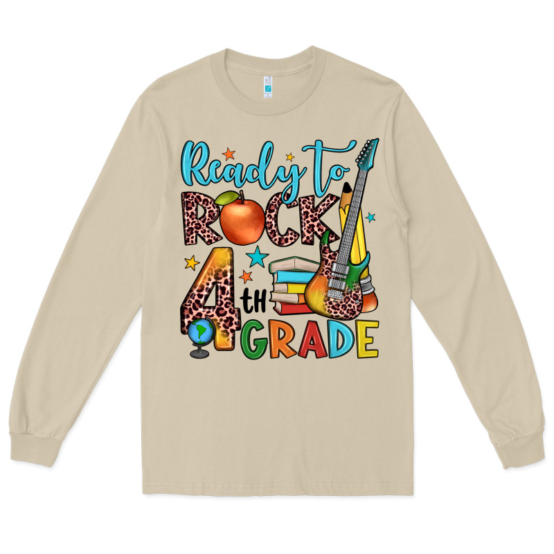 Ready To Rock 4th Grade Long Sleeve Tee by JahusDesignShop | Teevron