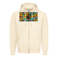 Sandshell western coop animals rooster sunflowers cowhide wooden serape glitter Zipper Hoodie - Artiststas