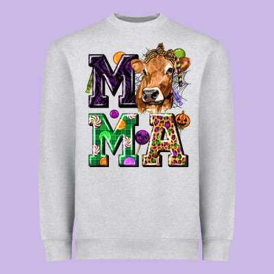 Mama Cow Halloween Heavyweight Sweatshirt Designed By Texasbilliewilder