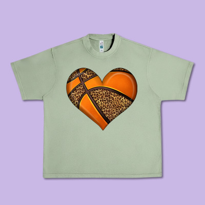 Basketball Heart Urban Heavy Tee Designed By Hra Design Shop