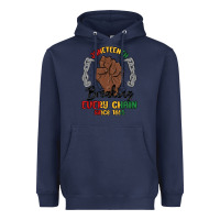 Navy every chain since 1865 juneteenth Heavyweight Hoodie - MaliasSmallBusiness