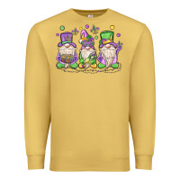 Antique Gold mardi gras gnomes Premium Sweatshirt - MaliasSmallBusiness