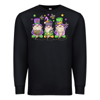 Black mardi gras gnomes Premium Sweatshirt - MaliasSmallBusiness