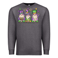 Charcoal Heather mardi gras gnomes Premium Sweatshirt - MaliasSmallBusiness