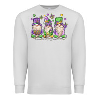 Dove Grey mardi gras gnomes Premium Sweatshirt - MaliasSmallBusiness