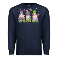Navy mardi gras gnomes Premium Sweatshirt - MaliasSmallBusiness