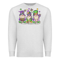 Oatmeal Heather mardi gras gnomes Premium Sweatshirt - MaliasSmallBusiness