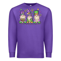 Purple mardi gras gnomes Premium Sweatshirt - MaliasSmallBusiness