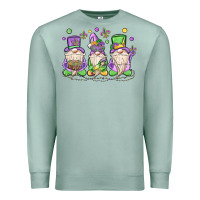 Seafoam mardi gras gnomes Premium Sweatshirt - MaliasSmallBusiness