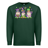 Sports Green mardi gras gnomes Premium Sweatshirt - MaliasSmallBusiness