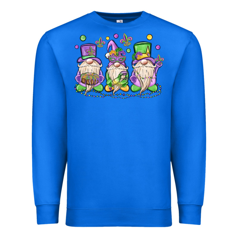 Mardi Gras Gnomes Premium Sweatshirt by MaliasSmallBusiness | Teevron
