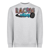 Heather Grey racing vibes Heavyweight Sweatshirt - Zillion Design Studio