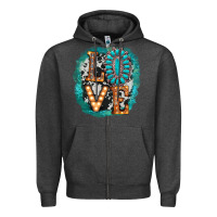 Charcoal Heather love western Zipper Hoodie - AdoDesignShop