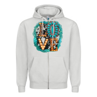 Dove Grey love western Zipper Hoodie - AdoDesignShop