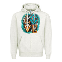 Oatmeal Heather love western Zipper Hoodie - AdoDesignShop