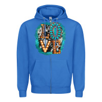 True Royal love western Zipper Hoodie - AdoDesignShop