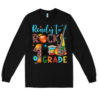 Black ready to rock 1st grade Long Sleeve Tee - JahusDesignShop