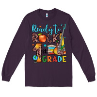 Plum ready to rock 1st grade Long Sleeve Tee - JahusDesignShop