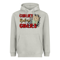 Moon Dust curlies before girlies Heavyweight Hoodie - MaliasSmallBusiness