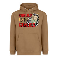 Toasted Coconut curlies before girlies Heavyweight Hoodie - MaliasSmallBusiness