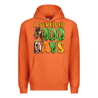 Carrot dinosaur 100day celebration Premium Hoodie - LillyAllenDesigns